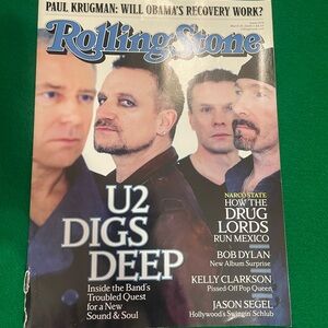 Rolling Stone Magazine with U2 Cover